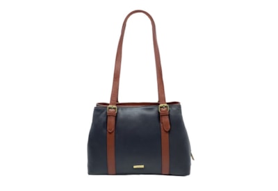 Nova Leather 3 Zip Top Shoulder Bag Nova Leather 3 Zip Top Shoulder Bag