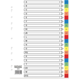 A-z Polyprop A4 Dividers (828501) A-z Polyprop A4 Dividers (828501)