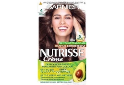 Garnier Nutrisse Cream Dark Brown 4 Garnier Nutrisse Cream Dark Brown 4