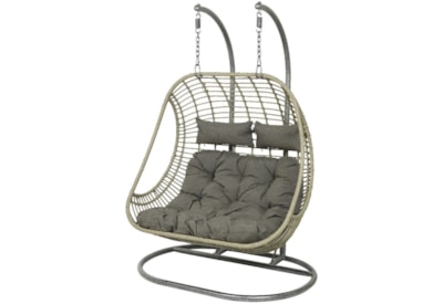 Riga Double Hanging  Egg Chair Grey (9841446)