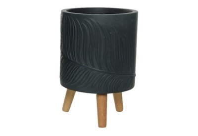 Fibreclay Planter On Legs Green Antique 24cm (850564- 24cm) Fibreclay Planter On Legs Green Antique 24cm (850564- 24cm)