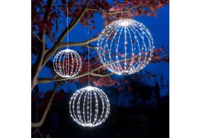 Three Kings 240 Led Twinkling Orb Cool White