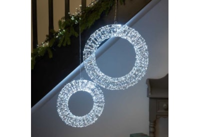 Three Kings 960 Led Galaxy Wreath Cool White 40cm