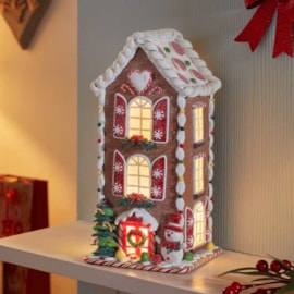 Three Kings Inlit Frosty Candyhome 20cm Three Kings Inlit Frosty Candyhome 20cm