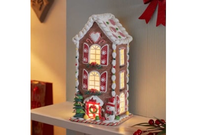 Three Kings Inlit Frosty Candyhome 20cm Three Kings Inlit Frosty Candyhome 20cm