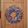 Three Kings X-bling Silver Bauble Wreath 45cm Three Kings X-bling Silver Bauble Wreath 45cm