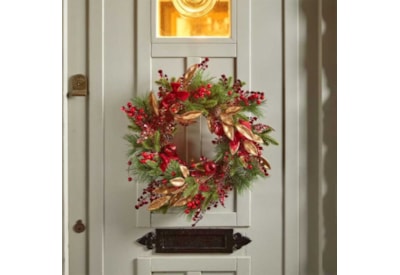 Three Kings Ruby Velvet Wreath 60cm Three Kings Ruby Velvet Wreath 60cm