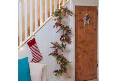 Three Kings Ruby Velvet Garland 180cm Three Kings Ruby Velvet Garland 180cm