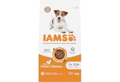 Iams Advanced Nutrition Small/Medium Breed Adult Dog Food With Fresh Chicken 2K Iams Advanced Nutrition Small/Medium Breed Adult Dog Food With Fresh Chicken 2K