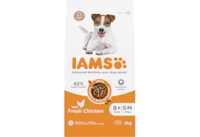 Iams Advanced Nutrition Small/Medium Breed Senior Dog Food With Fresh Chicken 2K