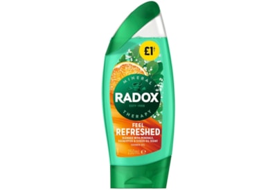 Radox Shower Feel Refreshed Pmp £1.00 250ml Radox Shower Feel Refreshed Pmp £1.00 250ml
