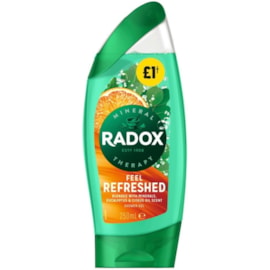 Radox Shower Feel Refreshed Pmp £1.00 250ml