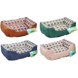 Cat Bed-assorted Colours 47x37x (18007)