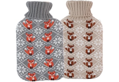 Hot Water Bottle Knitted Fox 2ltr