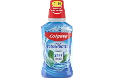 Colgate Mouth Rinse Plax Cool Mint Blue Pmp 1.49 Colgate Mouth Rinse Plax Cool Mint Blue Pmp 1.49