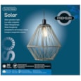 Solar Hanging Cage Light Iron 38cm (894176)