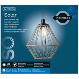 Solar Hanging Cage Light Iron 38cm (894176)