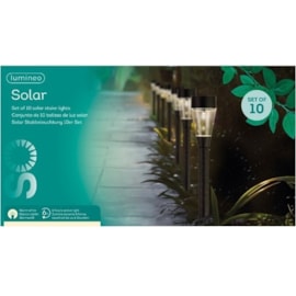 Solar Stake Light 10pack 32cm Solar Stake Light 10pack 32cm