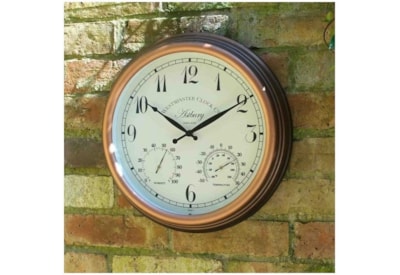 Smart Garden Astbury Wall Clock & Thermometer 15" Smart Garden Astbury Wall Clock & Thermometer 15"
