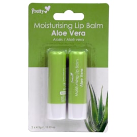Pretty Moisturising Lip Balm Aloe Vera x2 Pretty Moisturising Lip Balm Aloe Vera x2