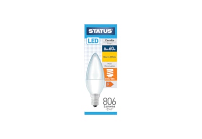 Status 8w Led E14 Candle Warm White Bulb
