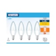 Status 8w Led E14 Candle Warm White Bulb 4pk