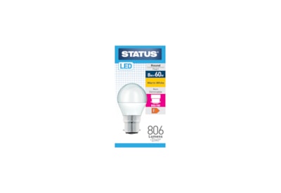 Status 6.5w LED B22 Round Warm White Bulb Status 6.5w LED B22 Round Warm White Bulb