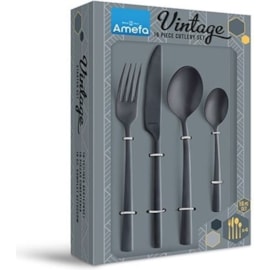 Amefa Vintage Black Pvd Cutlery Set 16pc (9035VTVG17B78)