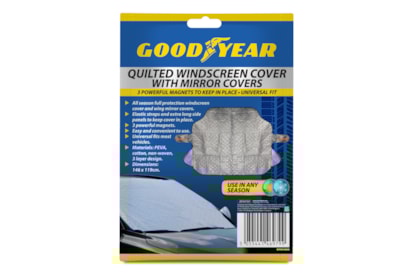 Goodyear Quilted Magnetic Windscreen Cover Goodyear Quilted Magnetic Windscreen Cover