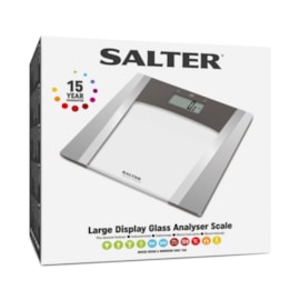 Salter Bathroom Large Display Glass Analyser Scale (9127 SVSV3R)