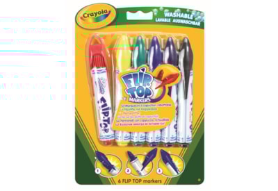 Crayola 6 Flip Top Markers Crayola 6 Flip Top Markers