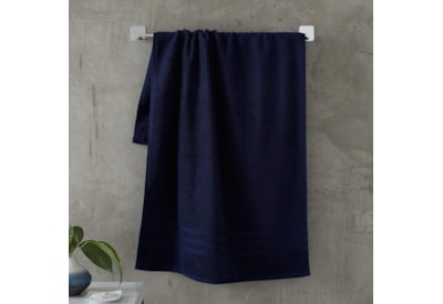 Catherine Lansfield Zero Twist Bath Sheet Navy Catherine Lansfield Zero Twist Bath Sheet Navy