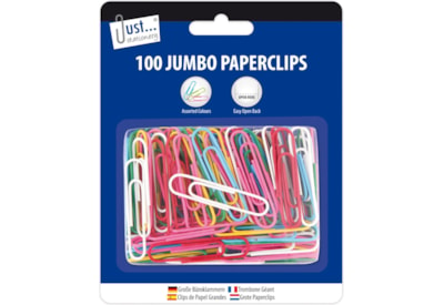 Js Jumbo Paper Clips Assorted (9195)
