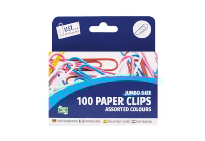 Just Stationery Jumbo Paper Clips Assorted Just Stationery Jumbo Paper Clips Assorted