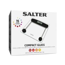 Salter Bathroom Compact Glass Electronic Scale (9208 BK3RCEU16)