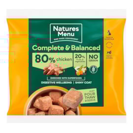Natures Menu 80/20 Chicken & Salmon Nuggets 1kg (Frozen) Natures Menu 80/20 Chicken & Salmon Nuggets 1kg (Frozen)