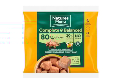 Natures Menu 80/20 Chicken & Salmon Nuggets 1kg (Frozen) Natures Menu 80/20 Chicken & Salmon Nuggets 1kg (Frozen)
