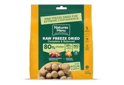 Natures Menu Complete Freeze Dried 80/20 Dog Food Chicken 250g Natures Menu Complete Freeze Dried 80/20 Dog Food Chicken 250g