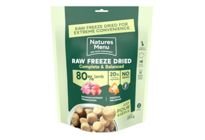 Natures Menu Complete Freeze Dried 80/20 Dog Food Lamb 250g Natures Menu Complete Freeze Dried 80/20 Dog Food Lamb 250g