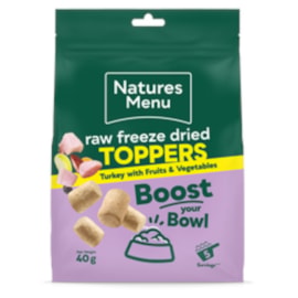 Natures Menu Freeze Dried Toppers Turkey 40G Natures Menu Freeze Dried Toppers Turkey 40G