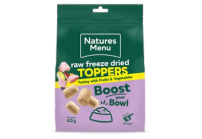 Natures Menu Freeze Dried Toppers Turkey 40G Natures Menu Freeze Dried Toppers Turkey 40G