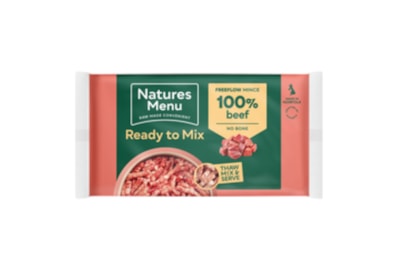 Natures Menu Raw Freeflow Beef 2kgs (Frozen) Natures Menu Raw Freeflow Beef 2kgs (Frozen)