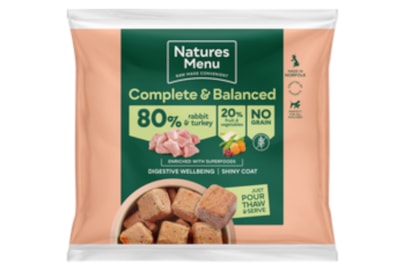 Natures Menu 80/20 Rabbit & Turkey Nuggets 1Kg (Frozen) Natures Menu 80/20 Rabbit & Turkey Nuggets 1Kg (Frozen)