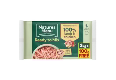 Natures Menu Raw Freeflow Lamb & Chicken 2kgs (Frozen) Natures Menu Raw Freeflow Lamb & Chicken 2kgs (Frozen)