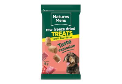 Natures Menu Raw Freeze Dried Treats Beef Bites 15g Natures Menu Raw Freeze Dried Treats Beef Bites 15g
