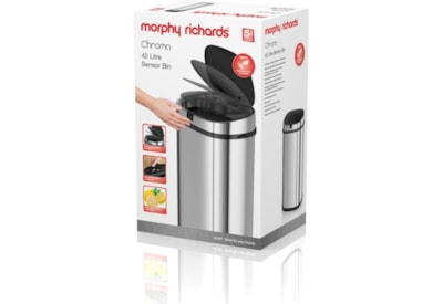 Morphy Richards Chroma Sensor Bin S/steel 42lt Morphy Richards Chroma Sensor Bin S/steel 42lt