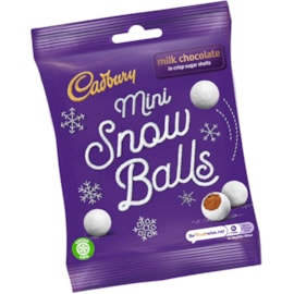 Cadbury Dairy Milk Bag Snowballs 80g (991473)