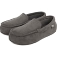 Totes Isotoner Mens Airtex Suedette Moccasin Grey Size10 (99345GRY10)