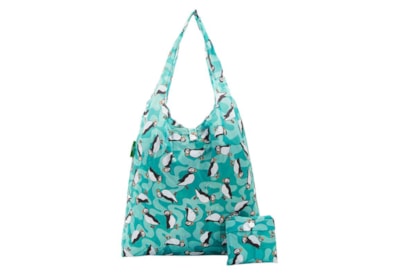 Eco Chic Teal Puffin Shopper (A29TL)