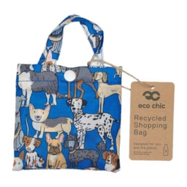 Eco Chic Blue Dogs Shopper (A33BU)